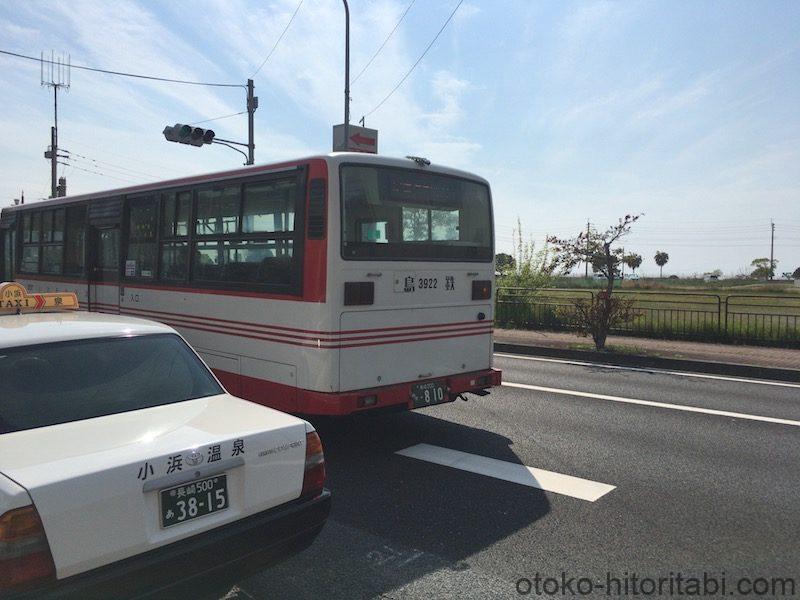 長崎空港発諫早駅前行きの路線バス(公立病院前)