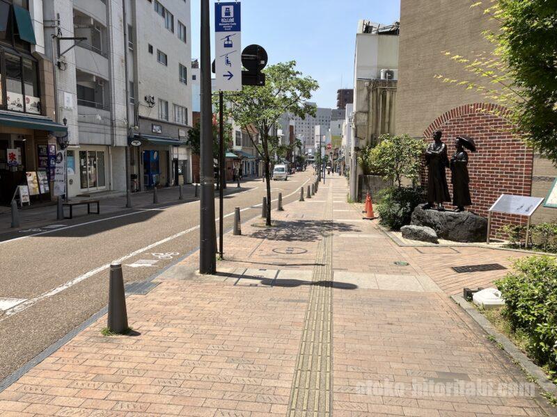 大街道から松山城ロープウェイ・リフトのりば 東雲口駅までの道のり