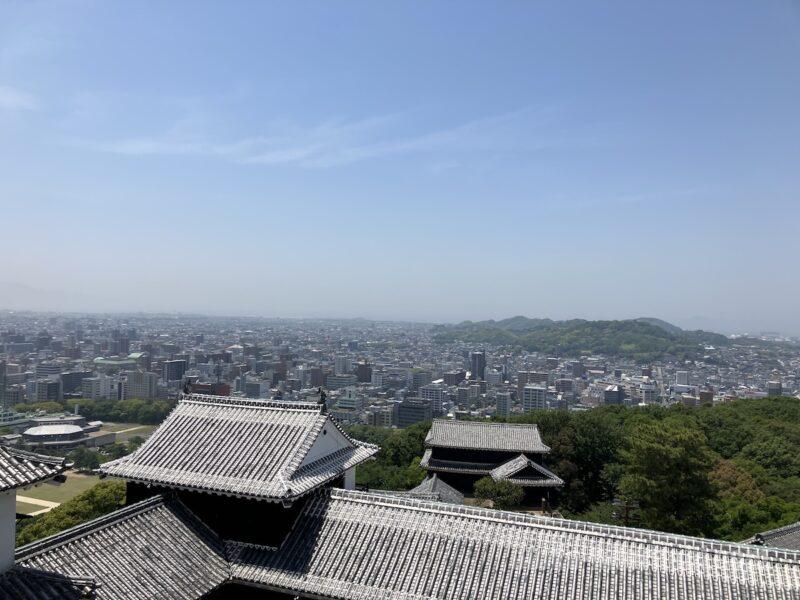 松山城 天守閣からの景色・眺め