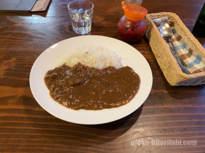 草津温泉 源泉・大日の湯 極楽館 「ノイエポスト ダイニング」 特製ビーフカレー